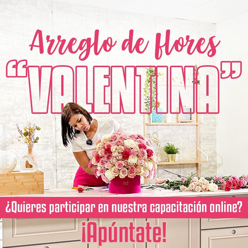 Curso Online de Arreglos de Rosas
